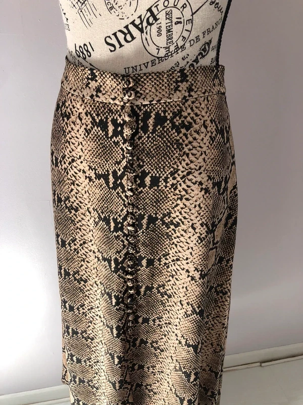 🖤 Falda larga con estampado de piel de serpiente – Zara – Talla XS – Muy buen estado – photo 4